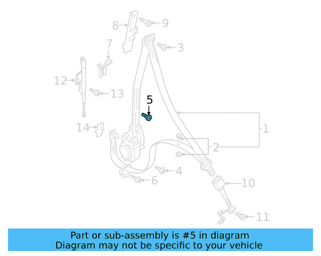 Seat Belt Assembly Rivet N-105-835-01-9B9 - View 5