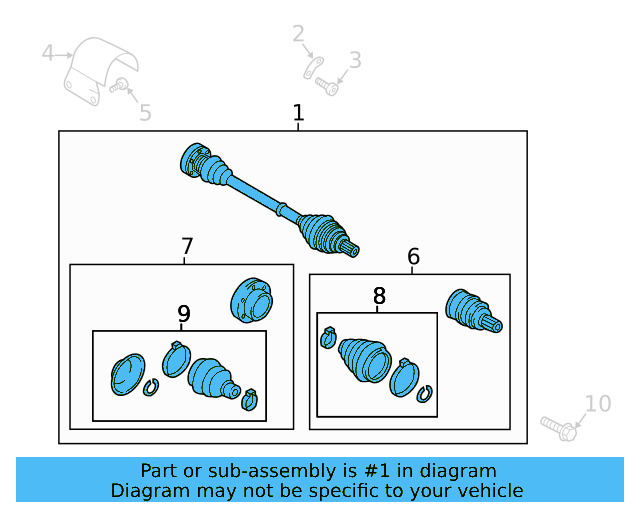 Axle Assembly 5Q6-407-272-M - View 3