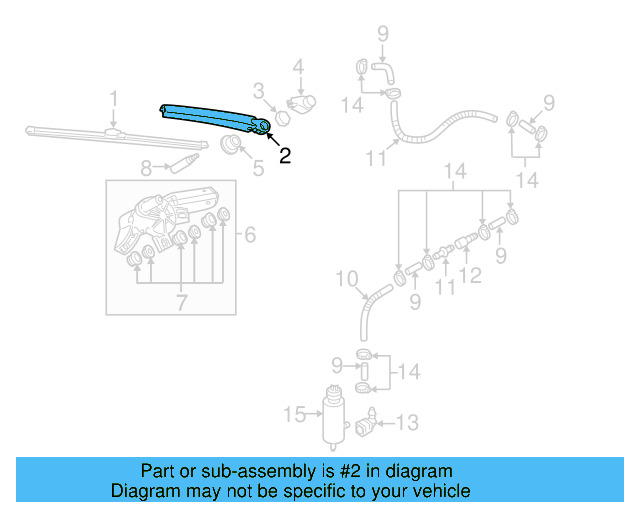Wiper Arm 6R6-955-707-B - View 9