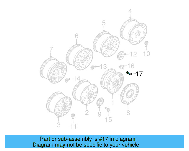 Valve Stem Extension 3B0-601-373-A - View 9