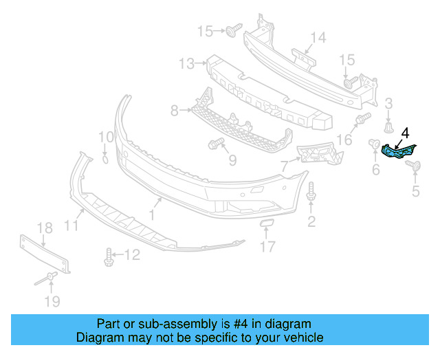Side Bracket 3C8-807-184-C - View 6