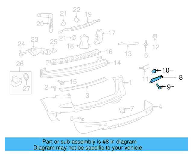 Valance Panel Cap 7L6-807-087-L-9B9 - View 6