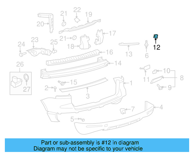 Tow Eye Cap Retainer 7L6-867-190 - View 4