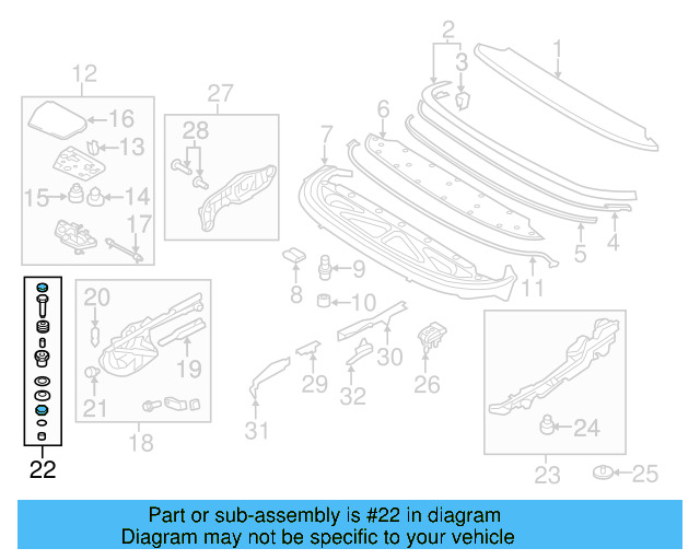 Hinge Assembly Spring 1Q0-825-377-A - View 9