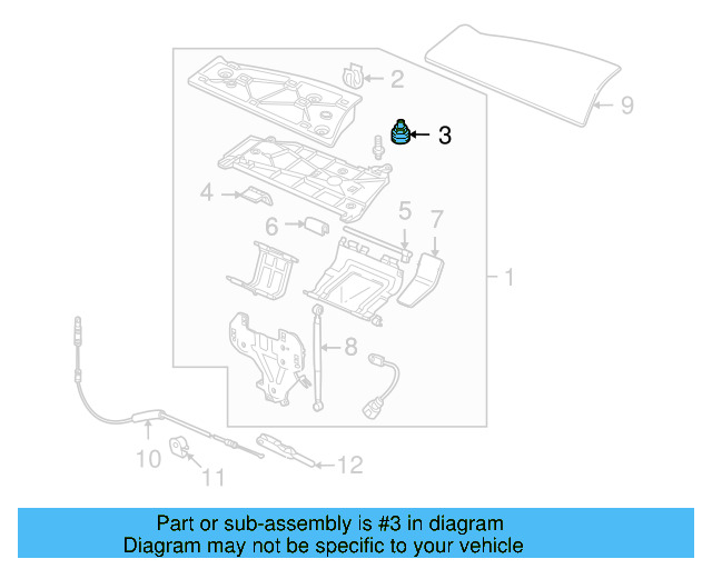 Flap Adjust Bolt 1Q0-871-111-B - View 3