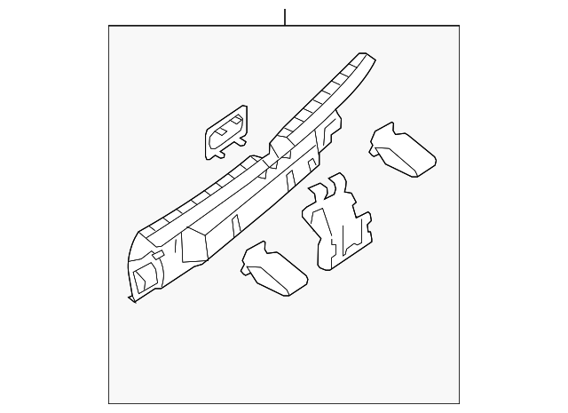 Rear Body Panel Trim Panel 1K9-863-459-A-82V - View 3