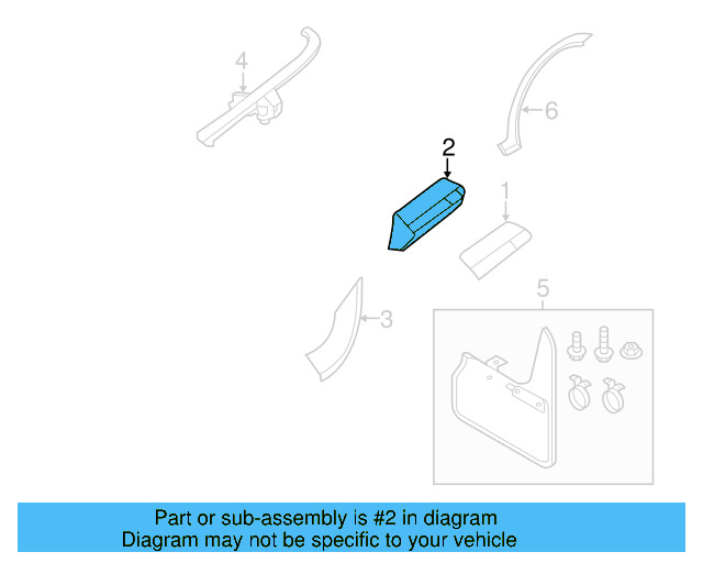 Molding (Unpainted) 5c5854931rgru - View 9
