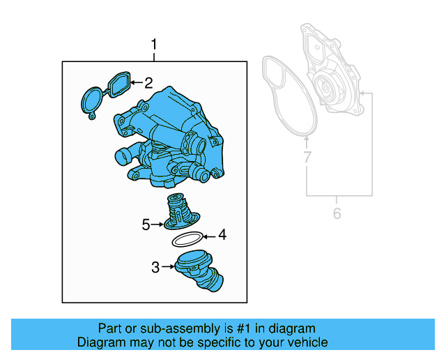 Thermostat Unit Bolt 06K-121-111-P - View 9