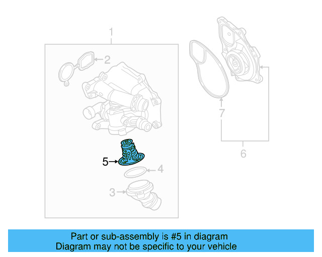 Engine Coolant Thermostat 06K-121-113-G - View 17