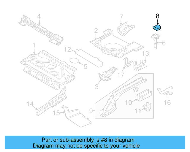 Seat Track 1J0-802-260 - View 8