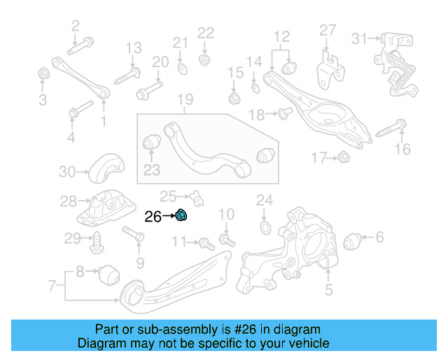 Lower Control Arm Cap N-105-977-01 - View 18