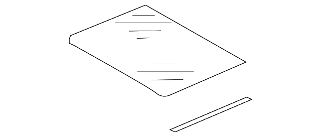 Sunroof Glass 5N0-877-056-B-9B9 - View 4