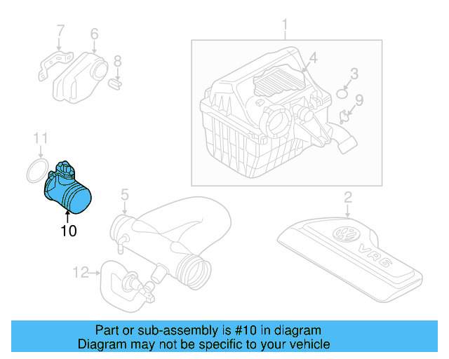 Mass Air Flow Sensor 071-906-461-B