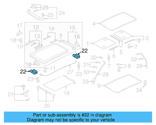 Sunroof Motor 8R0-959-591-A - View 24