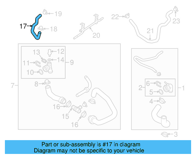 Water Hose 3QF-121-063 - View 7