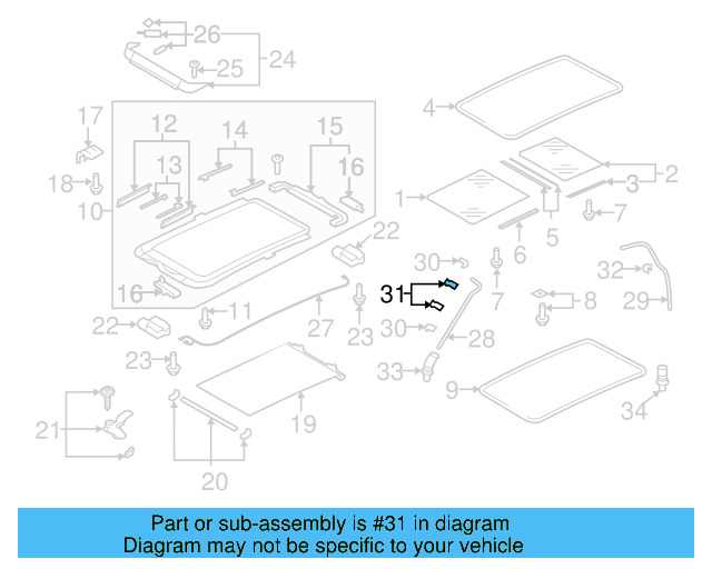 Drain Hose Front Bracket 1K0-877-244 - View 13