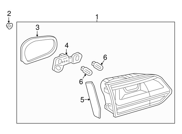 Backup Lamp Assembly 5GM-945-094-D