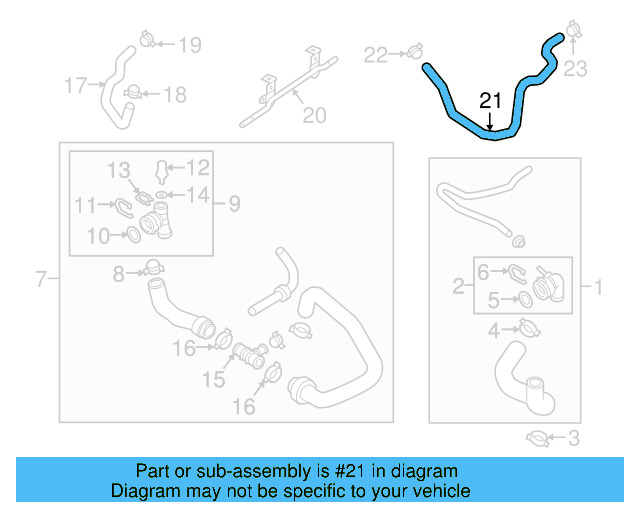 Coolant Hose 3QF-122-073-M - View 6