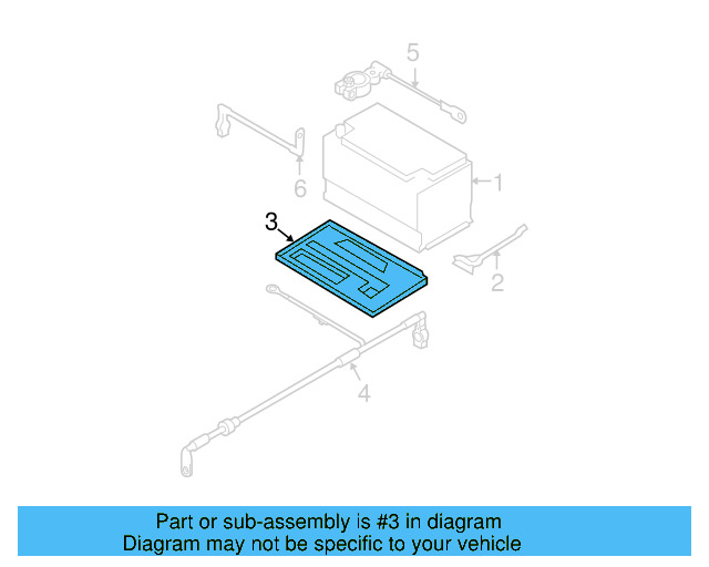 Battery Tray 3C0-804-869-E