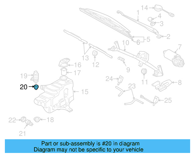 Washer Pump Seal 443-955-465 - View 7