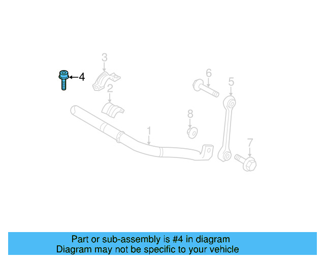 Suspension Stabilizer Bar Link Bolt N-104-253-02 - View 8