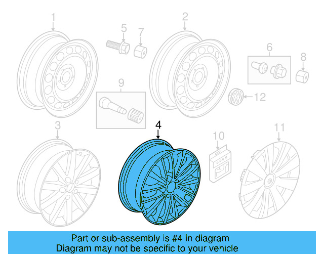 Wheel, Alloy 5C0-601-025-Q-8Z8 - View 22