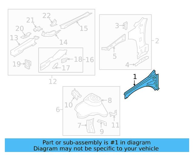 Outer Rail 5G0-810-136-D - View 7