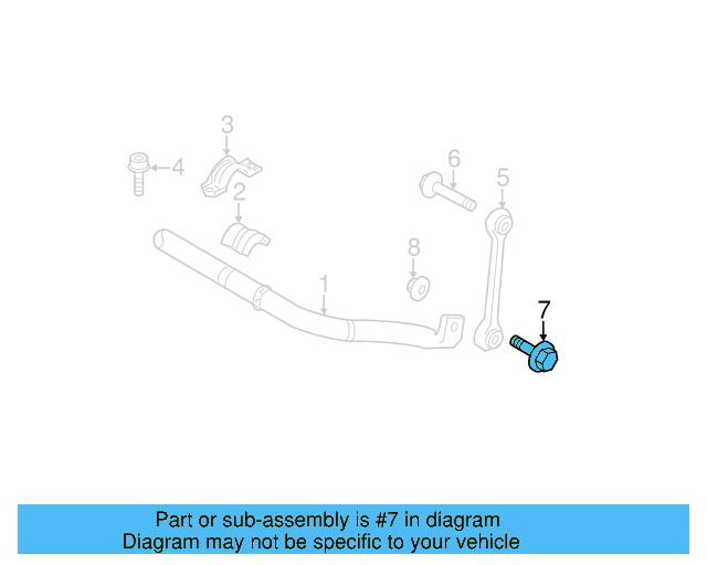 Stabilizer Link Lower Bolt N-105-668-03 - View 11