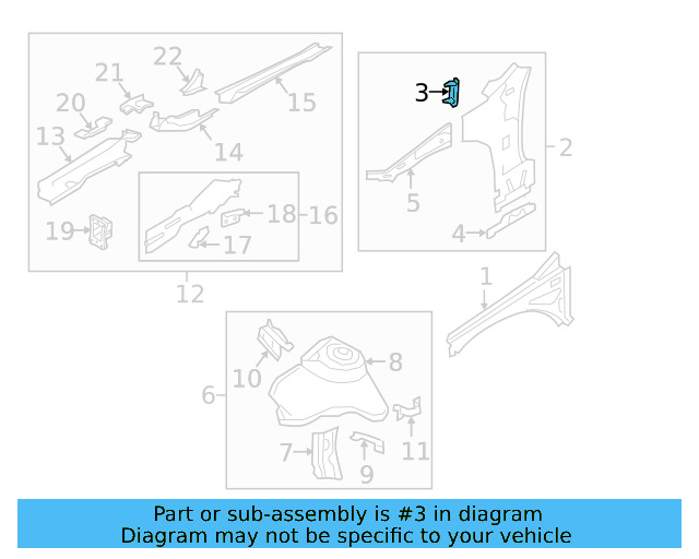 Corner Reinforced 5Q0-802-551-B - View 12