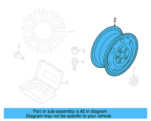 Spare Wheel 561-601-027-B-03C - View 5