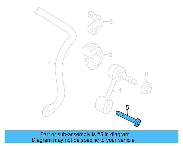 Stabilizer Link Bolt WHT-000-226 - View 16