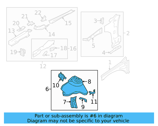 Apron Assembly 5Q0-805-115-E - View 9