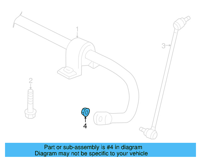 Stabilizer Bar Mount Bolt N-910-734-01 - View 9