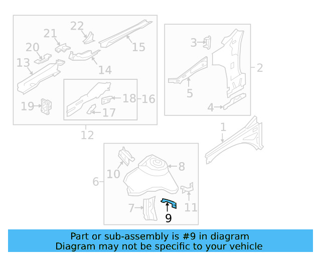 Bracket 5Q0-121-409-B - View 16