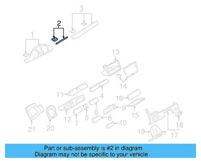 Trim Molding 3C1-857-212-AH-46X - View 6