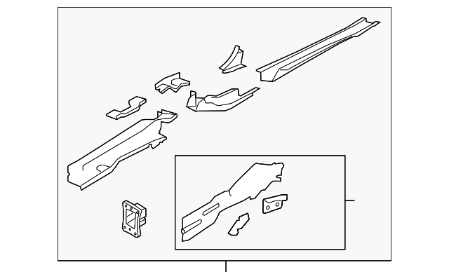 Side Member Assembly 5Q0-803-092-P - View 3