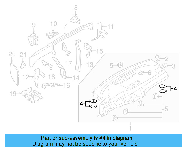 Instrument Panel Bushing Kit 6Q0-898-540 - View 8