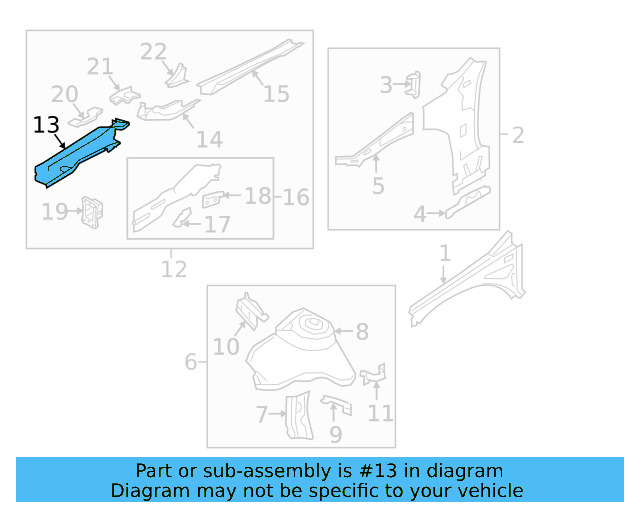 Side Member 5Q0-803-105 - View 5