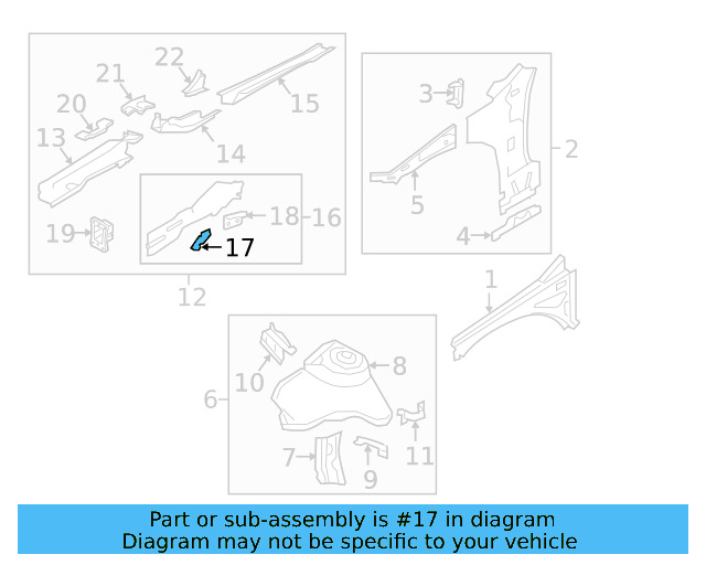 Cover Plate Front Bracket 5Q0-805-758 - View 31