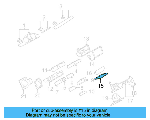 Storage Compartment Insert 1K0-858-169-9B9
