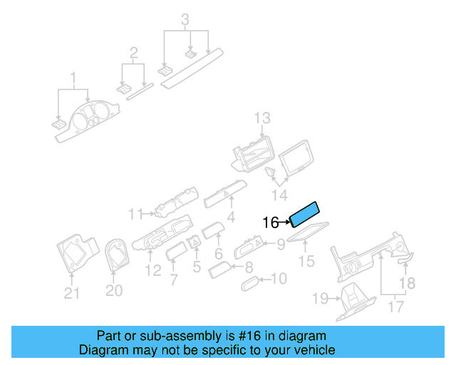 Radio Trim 1K0-857-231-A-1QB - View 4