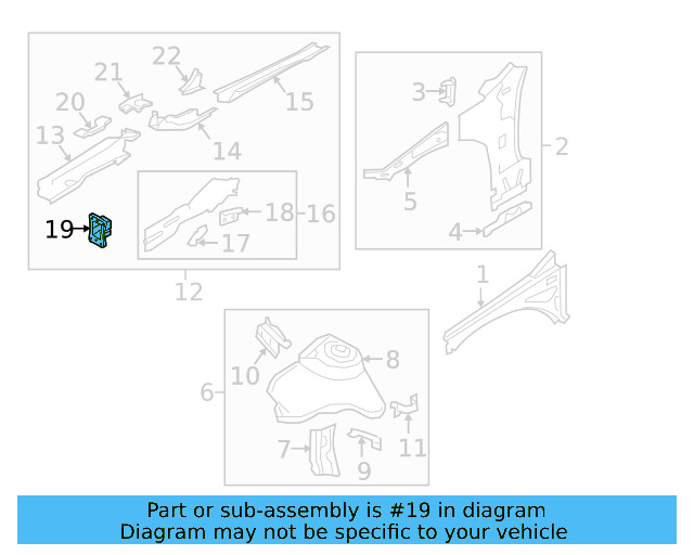 Rail End 5Q0-804-181-B - View 6