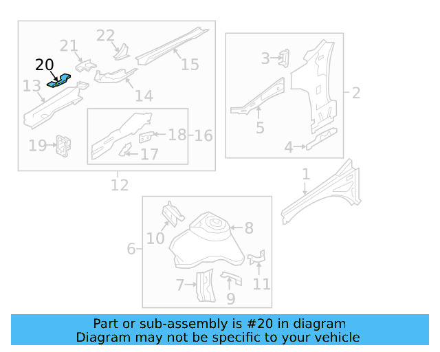 Mount Bracket 5Q0-810-811 - View 17