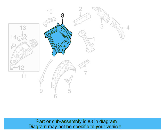 Inner Side Panel 5G9-809-600 - View 3