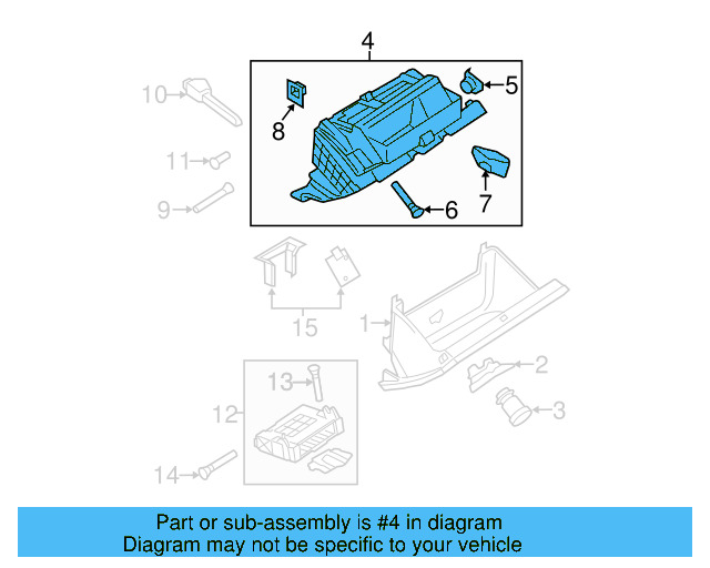Glove Box Frame 3C1-857-114-E-9B9 - View 10