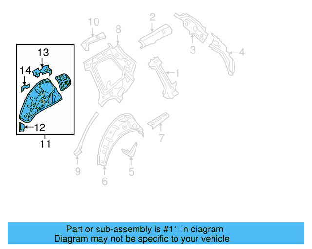 Inner Wheelhouse 5G9-809-852 - View 3