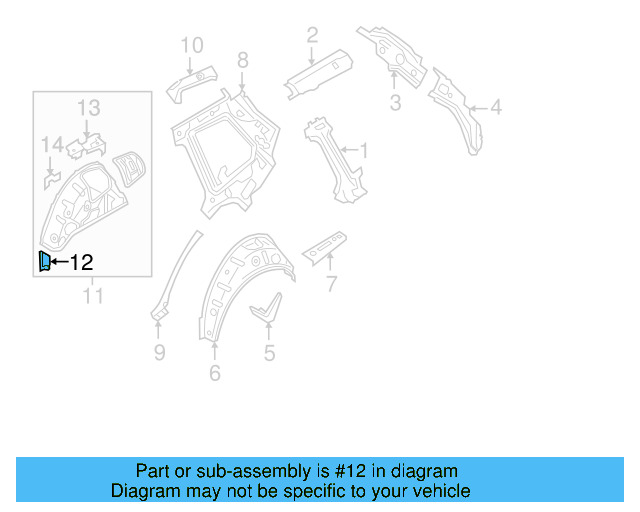 Inner Wheelhouse Adapter 5Q0-802-398 - View 8