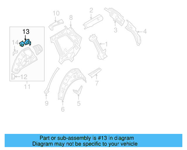 Inner Wheelhouse Mount 5Q0-802-192 - View 7