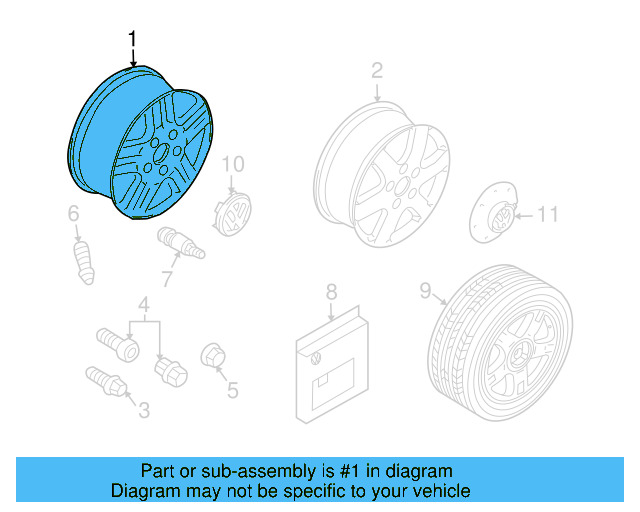 Wheel, Alloy 7L6-601-025-T-Z31 - View 10