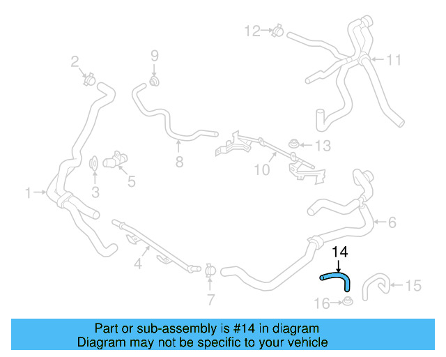 Coolant Hose 3QF-121-157-E